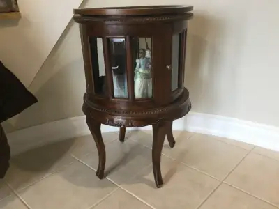 Hand made table with light, View more