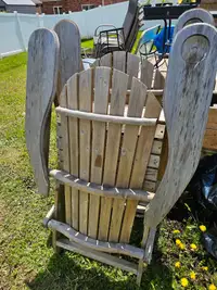Wodden patio chairs