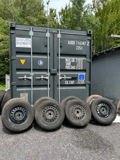 MOTOMASTER Winter EDGE TIRES: 235/65R17 with STEEL RIMS. Used set of four Motomaster Winter Edge tir...