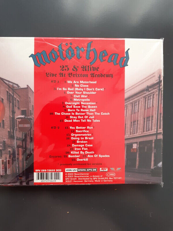 MOTORHEAD ! LIVE AT BRIXTON 2 CD SLIPCASE EDITION SET ! NEW dans CD, DVD et Blu-ray  à Ville de Toronto - Image 2