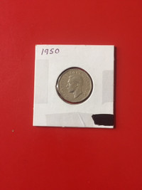 1950 Canada 5 cents