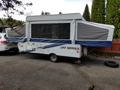 rarely used - vg condition; new wheels, battery, propane tank; fridge, sink, cd player/radio, outdoo...