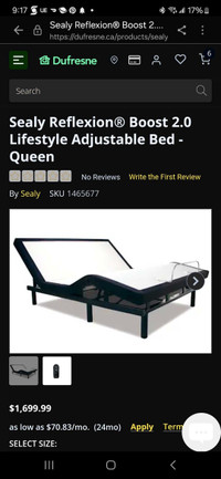 Adjustable bed (no matress) like new 1150.00 obo