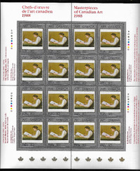 TIMBRE Canada Les Arts No. 1 (Unitrade 1203) Feuille neuve