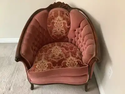 Classic upholstered armchair, great condition, View more