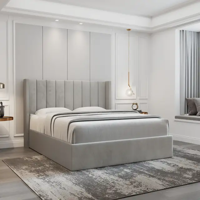 Queen Bed Frame with Hydraulic Lift Storage | Brand New in Box in Beds & Mattresses in Peterborough - Image 3
