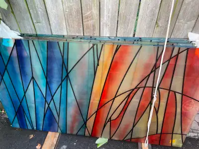 Selling 6 Specialty Stained glass sheets, View more