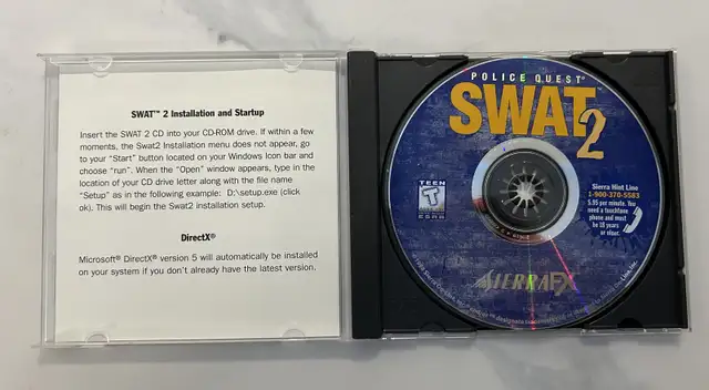 Preowned Police Quest SWAT 2 Game in Toys & Games in Calgary - Image 3