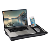 Laptop Lap Desk with Storage Slot & Mouse Pad 