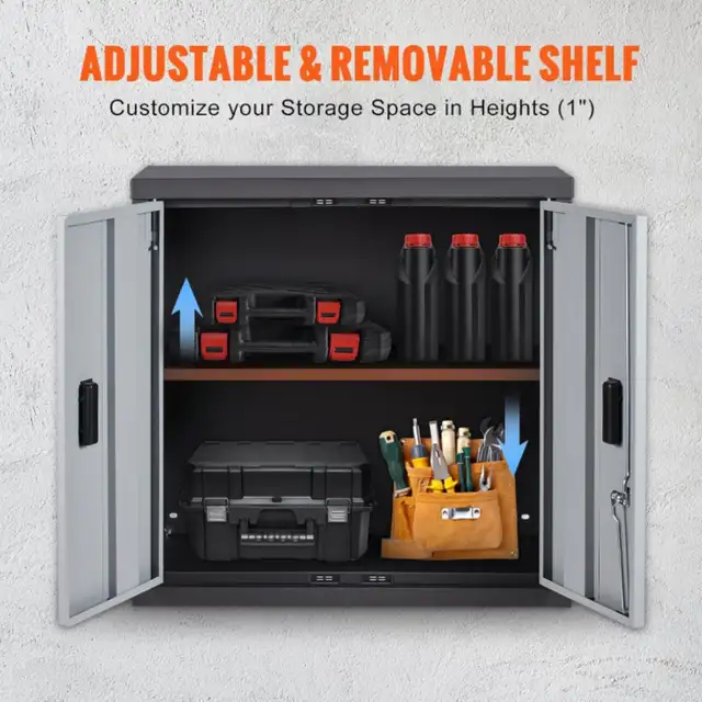 VEVOR Folding Wall Cabinet 26" Metal Garage Locker Mounted 240lb in Other in Oakville / Halton Region - Image 4