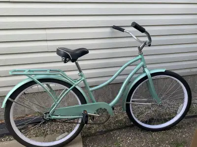 Crusier bike for women in mint colour, View more