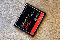 256 GB SanDisk Extreme Pro CompactFlash Card 160mb/s