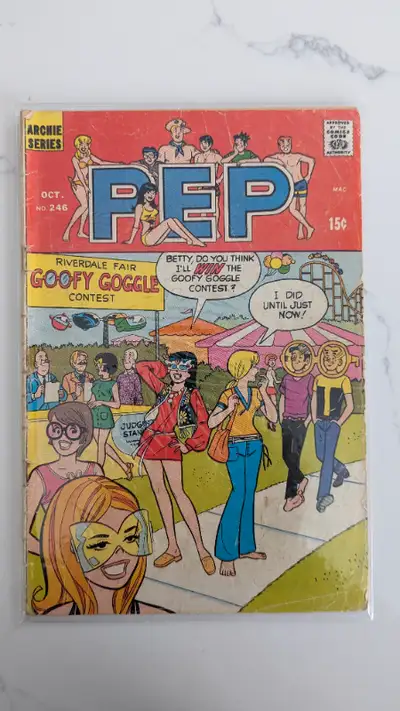 PEP - Archie Comic - issue 246 - October 1970 Archie Comics F Please see my ads for other comics