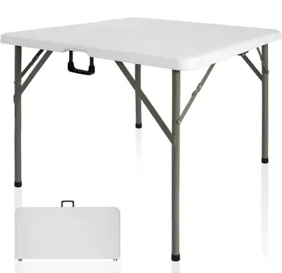 36” White Folding Table – Heavy Duty & Portable, View more
