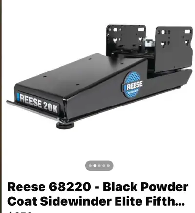 Have a new Reese Sidewinder model 68220 Elite Fifth Wheel Coupler The Sidewinder Hitch is for short...