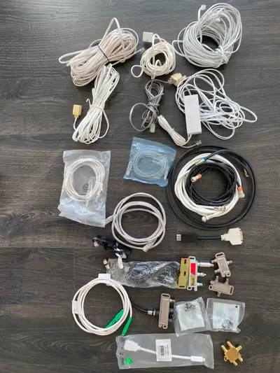 Internet, computer, phone and Monitor wires, View more