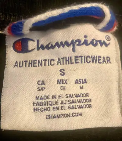 Black unisex youth , size small, Champion Authentic Athleticwear sweet pants with pockets & draw str...