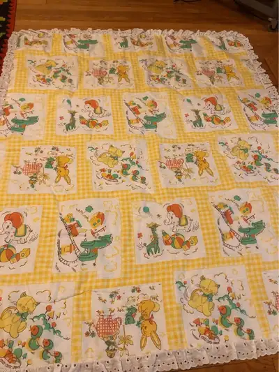 Vintage Baby Quilt, View more
