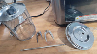 Air Fryer with rotisserie attachments