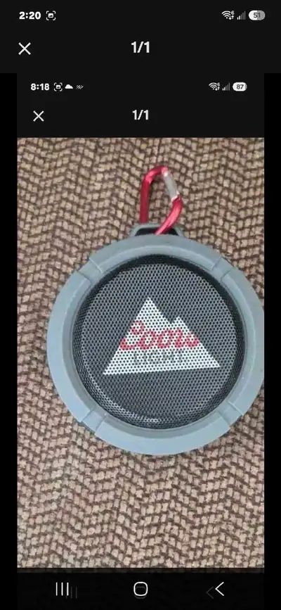 Get ready to amplify your next adventure with this portable Coors Light branded Bluetooth speaker, p...