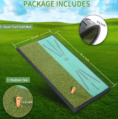 NEW CrossFingers 24" Golf Hitting Mat , View more