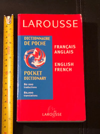  Larousse French English pocket dictionary