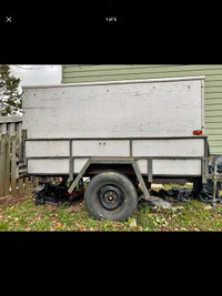 Large covered Utility Trailer for Sale 8x4 ft