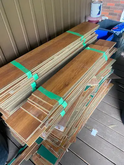 Free laminate flooring., View more