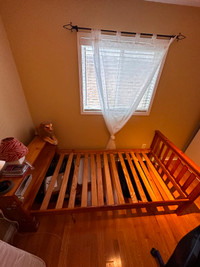Pure 100% Wood Bedframe For Sale (Twin Size)