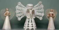 Vintage Hand-Made Christmas Tree-Top Angels