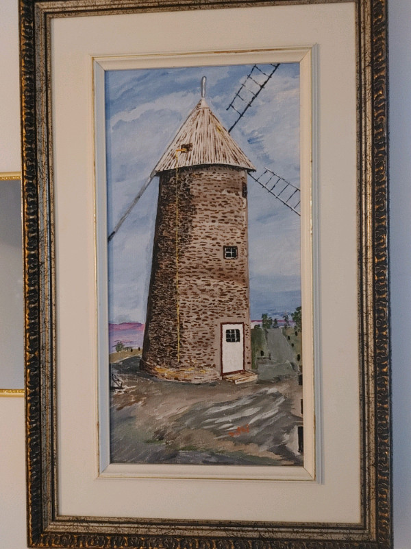 Peinture, moulin à vent, seigneurie Boucherville dans Art et objets de collection  à Saint-Jean-sur-Richelieu
