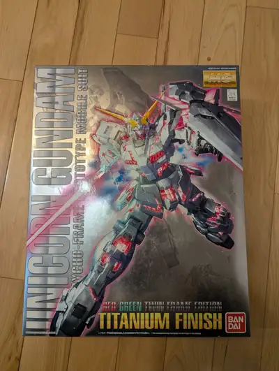 MG Unicorn Gundam Twin Frame Titanium FInish, View more