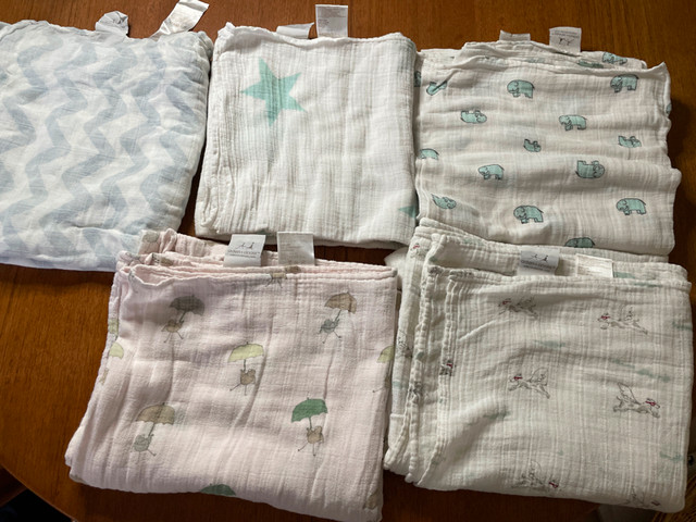 Aden and Anais muslin baby blankets in cute prints (Pape/Cosburn in Other in City of Toronto