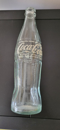 Vintage glass Arabic Coca Cola bottle