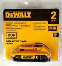 New! Dewalt 20V Max* Premium 2.0Ah Battery DCB203