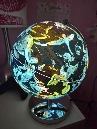 Light Up Horoscope & Traditional  World Globe, View more
