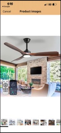 New OMBRIN 52 inch 3-blade ceiling fan with light Mississauga / Peel Region Toronto (GTA) Preview