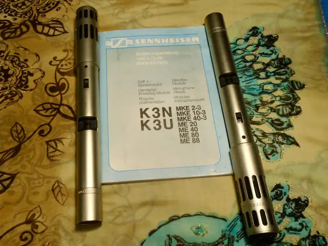 vintage PAIR 1983 SENNHEISER K3U / ME40 Cardioid Condensers $300 in Pro Audio & Recording Equipment in City of Toronto - Image 2