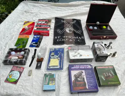 MORE VINTAGE GOLF COLLECTIBLES  / BALLS / PUTTER IN BOX, View more