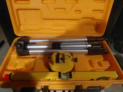 I'm selling a used Johnson Level & Tool set, complete with a turret laser. Everything comes in its o...