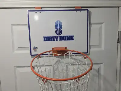 Over-the-door basketball hoop laundry basket, View more