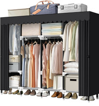 Portable Closet, 67 Inch Wardrobe Closet for Hanging Clothes 