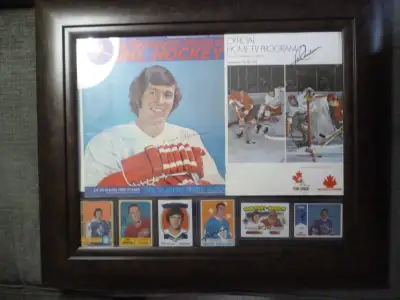 Paul Henderson framed collage with 3 autographs Team Canada, View more