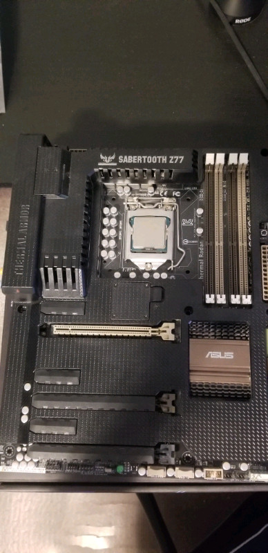 ASUS Sabertooth z77 motherboard/Intel i5 3330, used for sale  