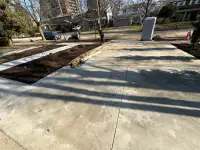 Concrete driveway, walkway, patio