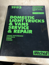 MITCHELL 1993 DOMESTIC TRUCK & VAN REPAIR MANUAL #MR0155