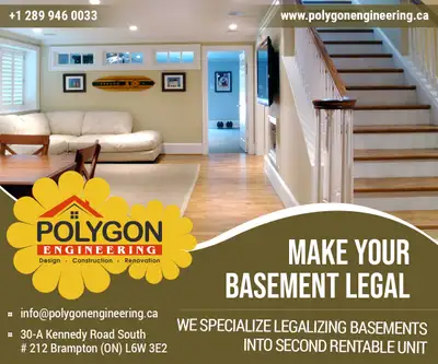LEGAL BASEMENT DESIGN/ARCHITECT DRAWINGS/BUILDING PERMIT, View more