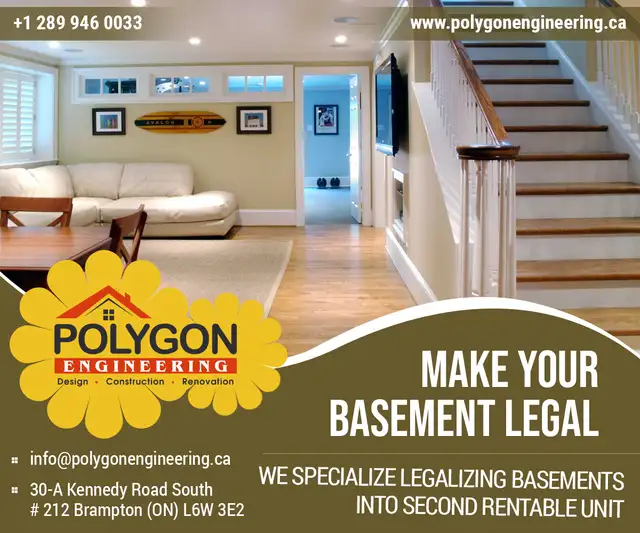 LEGAL BASEMENT DESIGN/ARCHITECT DRAWINGS/BUILDING PERMIT