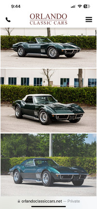 Wanted- 1969 corvette convertible