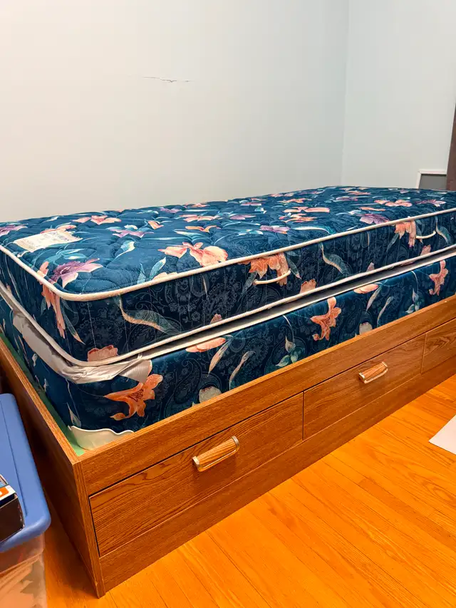 Single bed frame with drawers in Beds & Mattresses in City of Toronto - Image 5